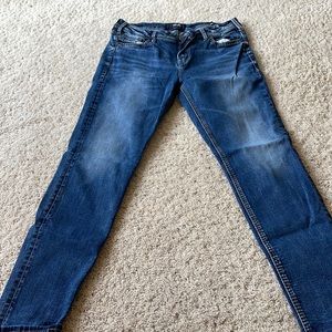 Silver jeans sumo high super skinny 34/31